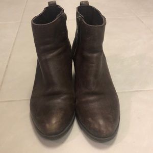 Marc Fisher brown leather booties